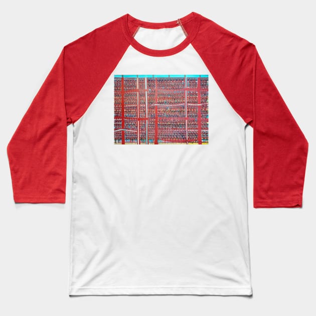 Great red grandstand Baseball T-Shirt by diegomanuel